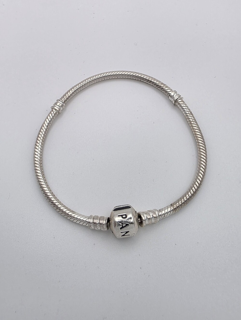 Pandora Iconic Moments Charm Bead Holder Bracelet 925 Sterling Silver